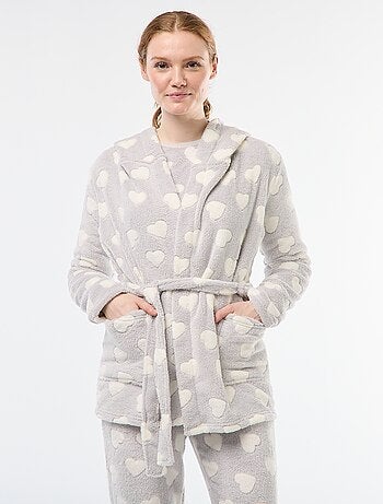 Peignoir doux en polaire