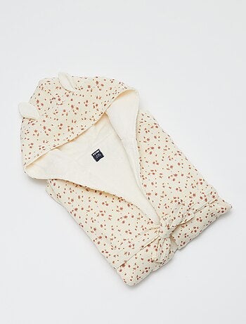 Peignoir en éponge et gaze de coton - Kiabi Home
