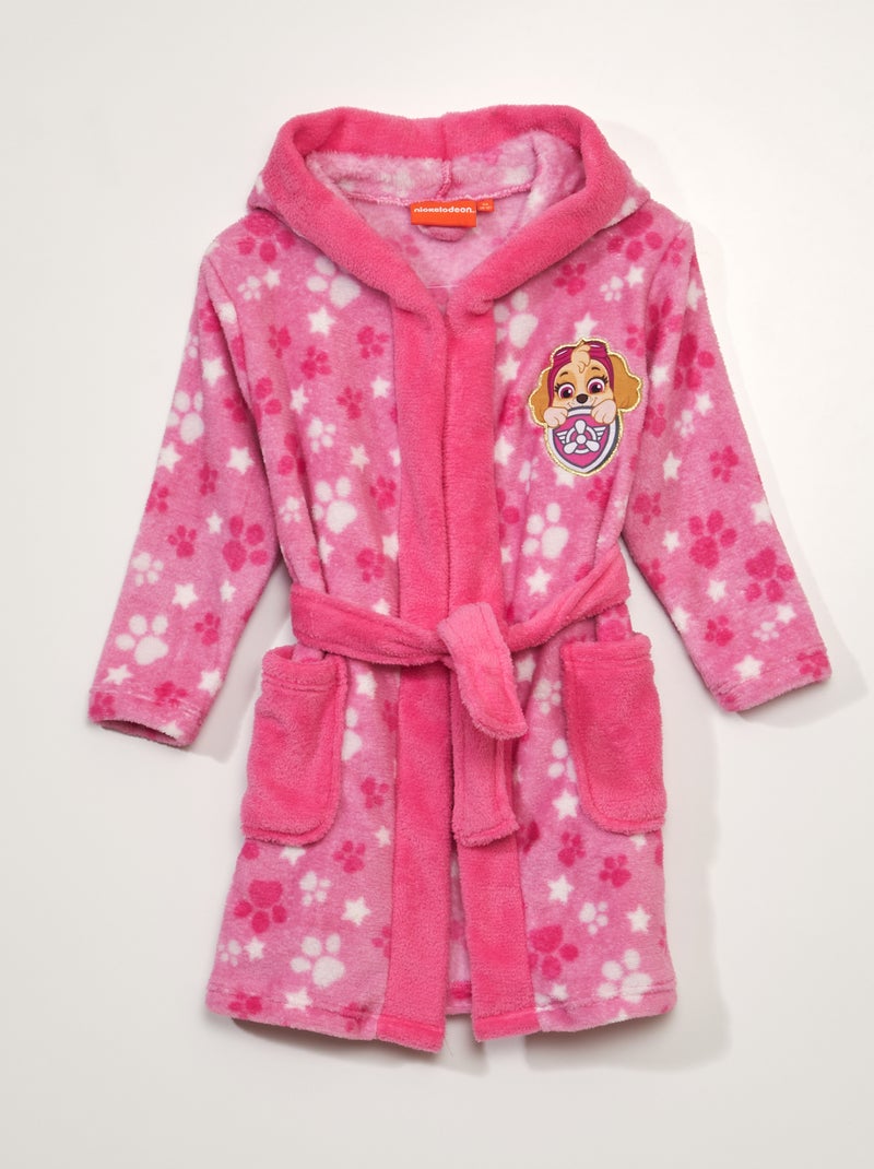 Peignoir en maille doudou 'Pat'Patrouille' Rose Kiabi