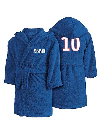 Peignoir enfant à capuche 100% coton, psg magique