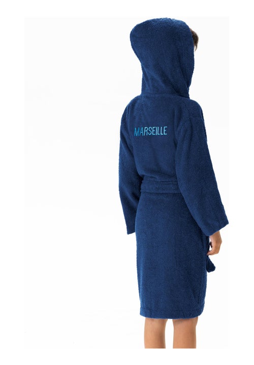 Peignoir enfant brodé 100% coton, om ruban - Kiabi