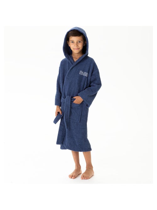Peignoir enfant brodé 100% coton, psg parisian - Kiabi