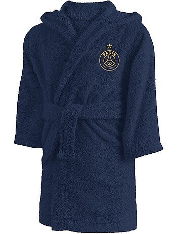 Peignoir enfant brodé 100% coton, psg vainqueurs