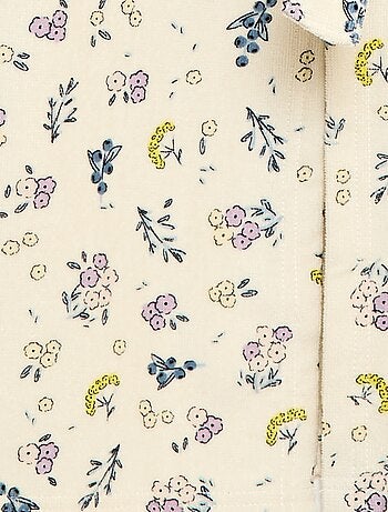 Peignoir imprimé éponge en coton