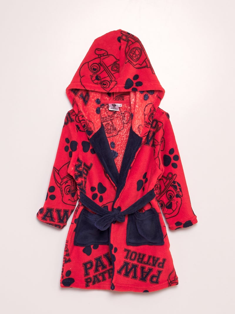 Peignoir 'Pat' Patrouille' Rouge Kiabi