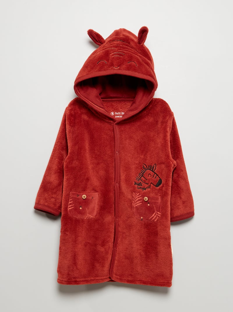 Peignoir 'Petit Béguin' rouge brique - Kiabi