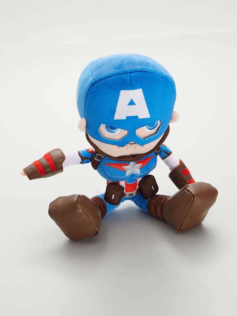 Peluche 'Captain America' bleu - Kiabi