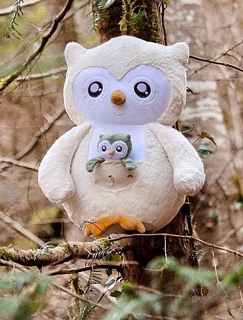Peluche Chouette Et Son Bébé (44 Cm)
