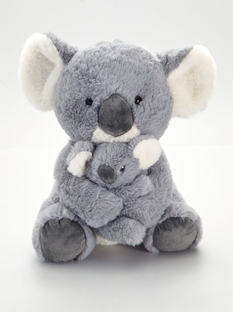Peluche 'koala' et son bébé Koala gris - Kiabi