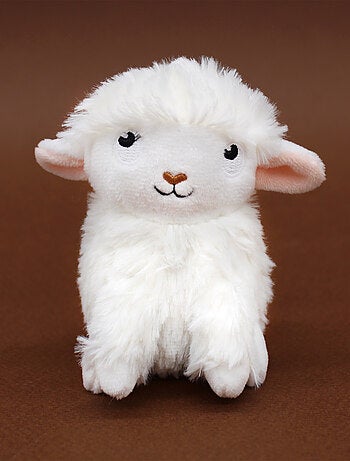 Peluche mouton maman et son bébé blanc