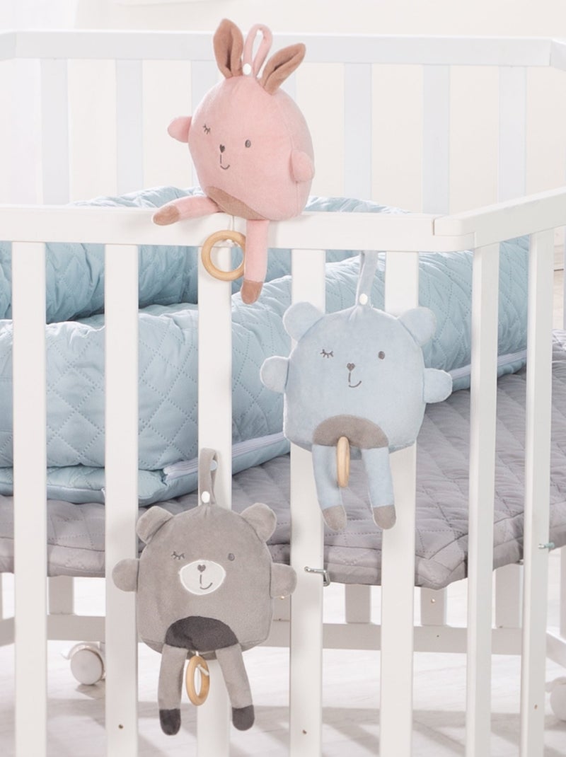 Peluche musicale apaisante ours à suspendre 'Lil Cuties' - ROBA Bleu clair - Kiabi