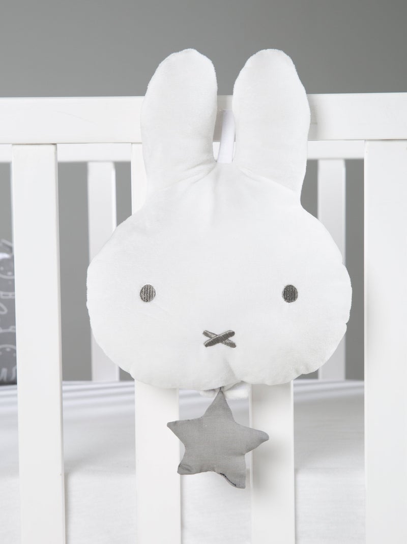 Peluche musicale avec mécanisme musical amovible 'Miffy®' - ROBA Blanc Gris - Kiabi