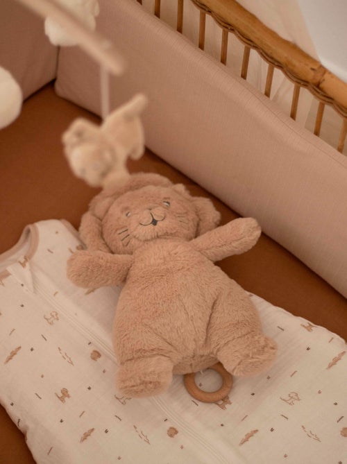 Peluche musicale bébé léo le lion - Kiabi