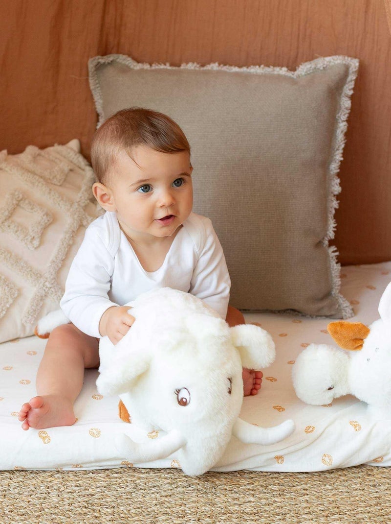 Peluche musicale Blanc - Kiabi