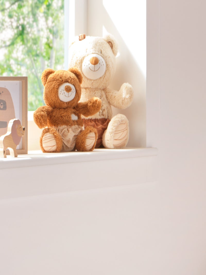 Peluche ours avec détails brodés - sauthon Beige - Kiabi