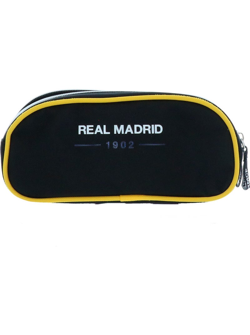 Pennenzak – 1902 Hoogwaardig 2 vakken – 22 cm – Real Madrid Zwart - Kiabi