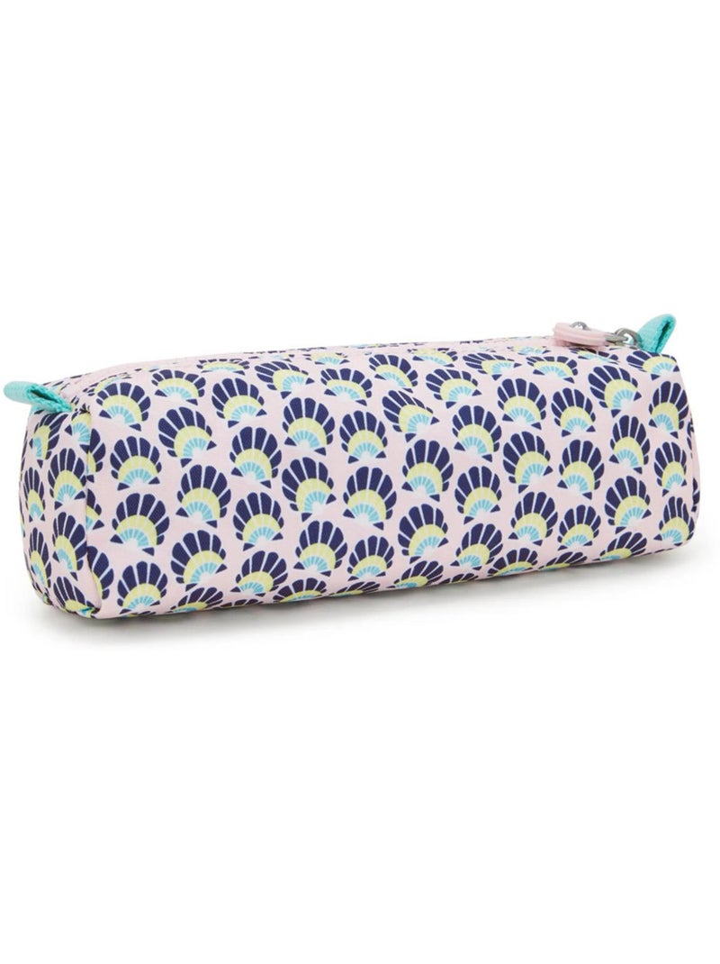 Pennenzak 2 vakken Kipling Cute Coquillages 22 cm - Premiumkwaliteit Blauw Roze - Kiabi