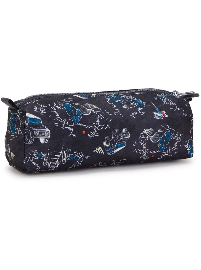 Pennenzak 2 vakken Kipling Cute Jungle Fun Race 22 cm Zwart Wit Blauw - Kiabi