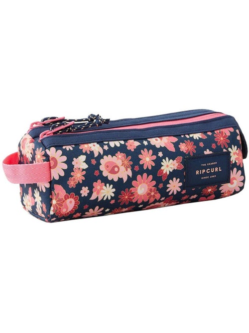 Pennenzak 2 vakken rechthoekig 21 cm met rits bloemenmotief - Rip Curl - Kiabi Pennenzak 2 vakken rechthoekig 21 cm met rits bloemenmotief - Rip Curl - Kiabi