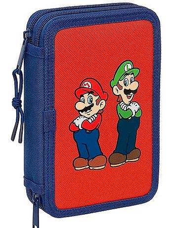Pennenzak 3 vakken Super Mario Mamma Mia gevuld 29 stuks