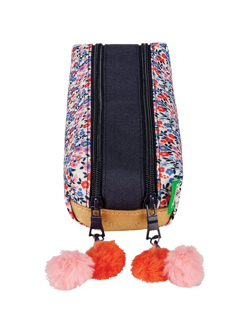 Pennenzak – Dubbel 21,5 cm - Schoolcollectie 2027 – Tann's Blauw - Kiabi