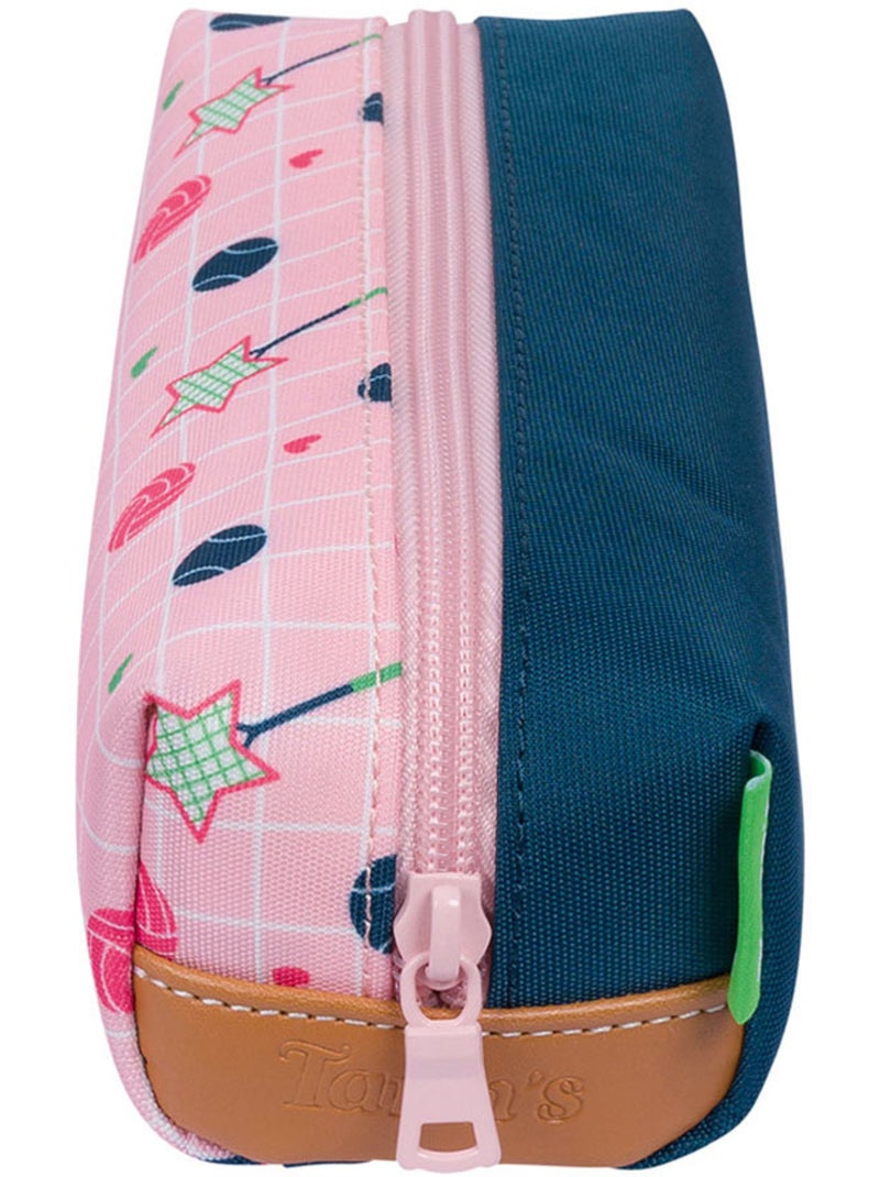 Pennenzak – Enkel 21 cm - Schoolcollectie 2027 – Tann's Groen/Roze - Kiabi