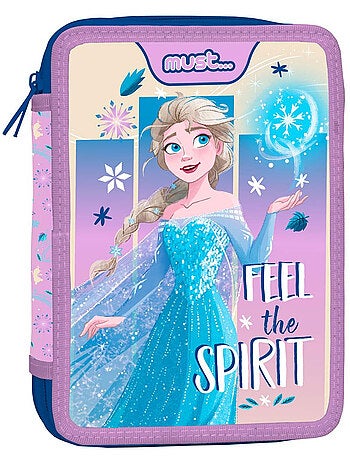 Pennenzak gevuld 2 vakken 'Frozen' 21 cm