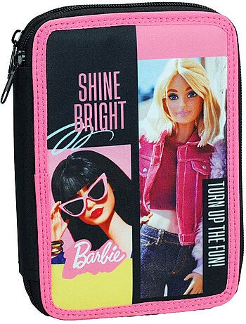 Pennenzak gevuld Barbie met voorkant neopreen bedrukt