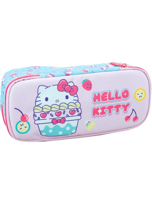 Pennenzak 'Hello Kitty' – Rechthoekig Cupcake 2 vakken – 23 cm - Kiabi Pennenzak 'Hello Kitty' – Rechthoekig Cupcake 2 vakken – 23 cm - Kiabi