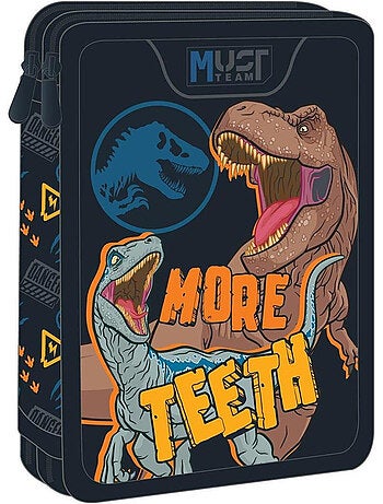 Pennenzak met dubbel vak bedrukt 'Jurassic World' - 21 cm - Jurassic World