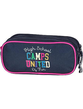 Pennenzak met pennen rechthoekig 22 cm 2 vakken met ritssluiting - Camps