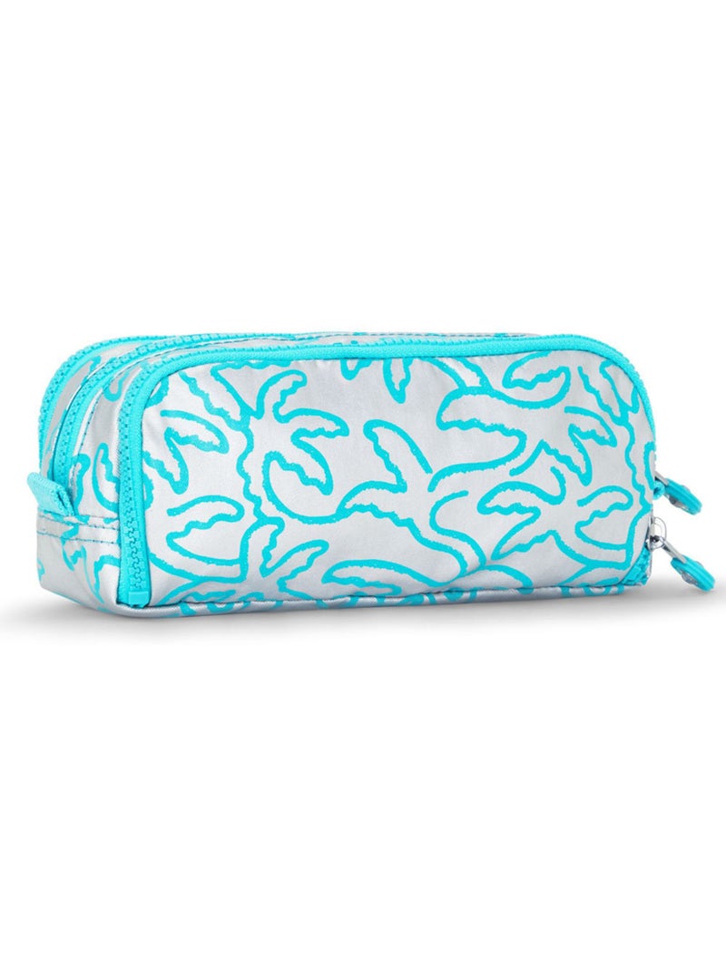Pennenzak met potloden nylon Kipling 3 ritsen 32 houders Blauwgrijs - Kiabi