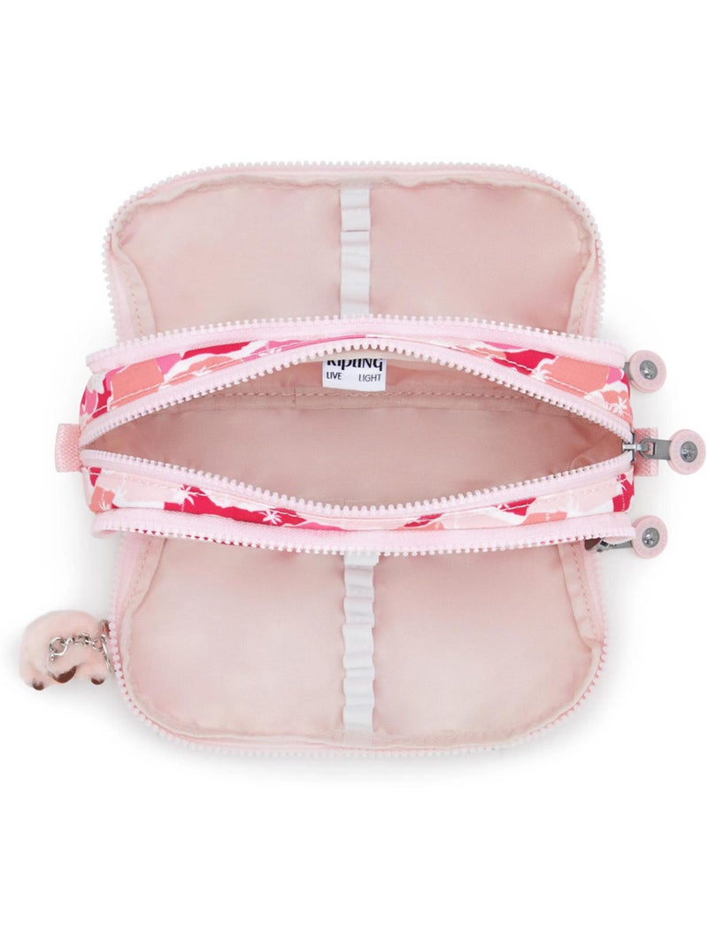 Pennenzak met potloden nylon Kipling 3 ritsen 32 houders Roze - Kiabi