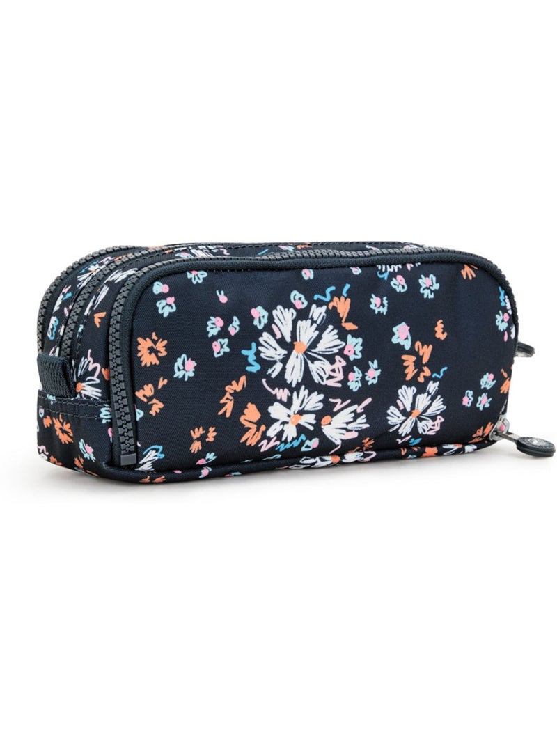 Pennenzak met potloden nylon Kipling 3 ritsen 32 houders Zwart/Wit/Blauw/Oranje - Kiabi