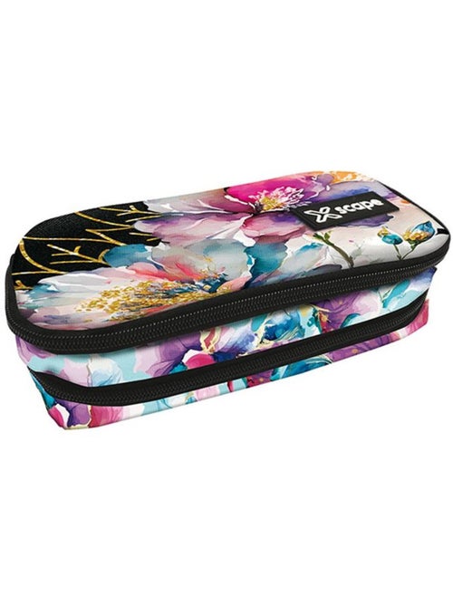 Pennenzak met ritssluiting 2 vakken 23 cm motief watercolor bloemen - CMP - Kiabi Pennenzak met ritssluiting 2 vakken 23 cm motief watercolor bloemen - CMP - Kiabi
