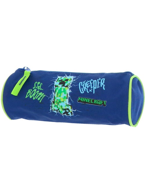 Pennenzak Minecraft Creeper Boom cilindrisch 22 cm met rits - Kiabi