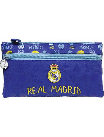 Pennenzak plate textiel met twee vakken Real Madrid