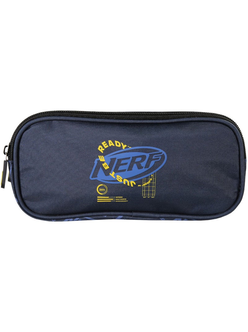 Pennenzak – Rechthoekig 2 vakken – 22 cm – Nerf Donkerblauw - Kiabi