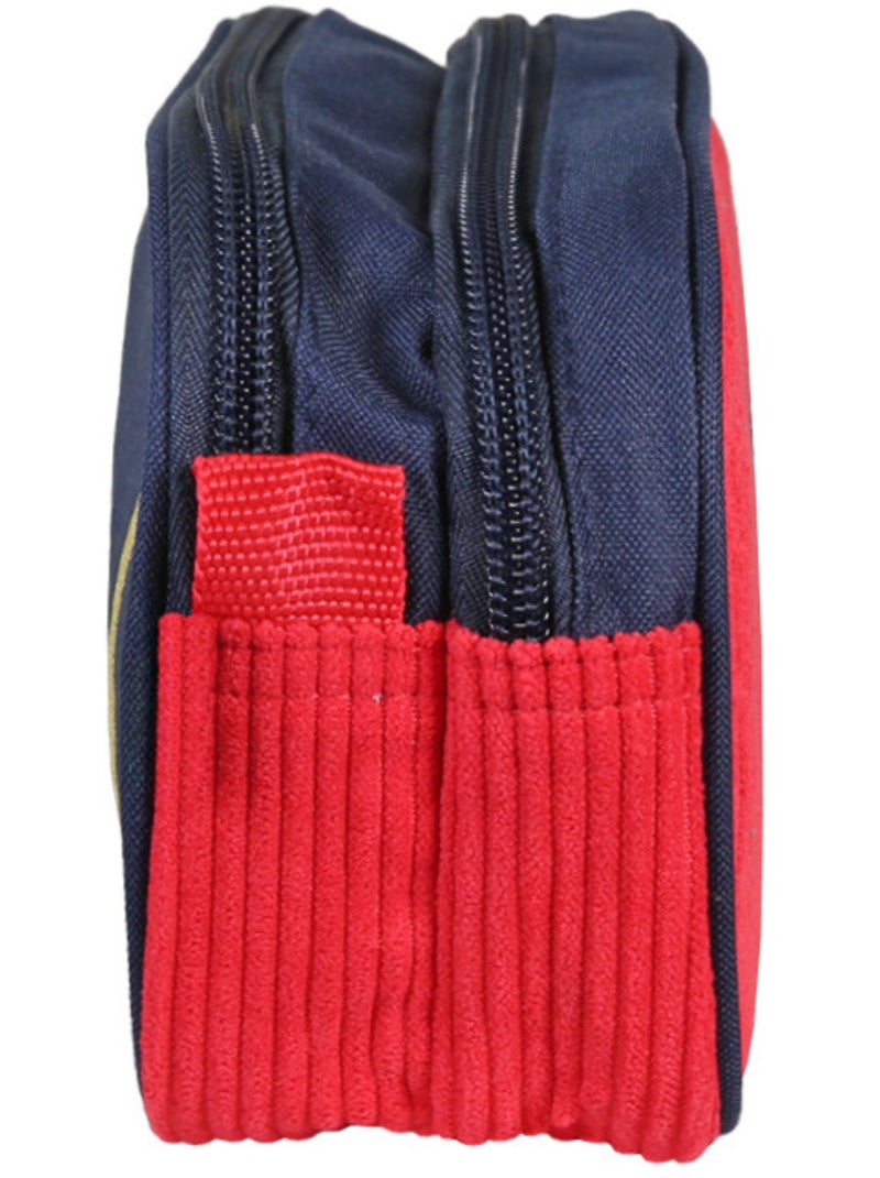 Pennenzak – Rechthoekig FRENCH DISORDER 2 vakken – 22 cm – CMP Rood - Kiabi
