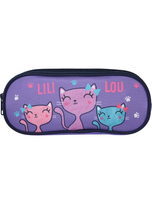 Pennenzak – rechthoekig LiliLou Kat 23 CM - Kiabi