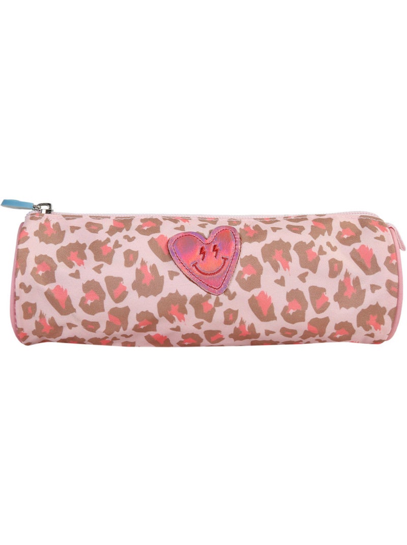Pennenzak – Rond – 22 cm – kip Roze/Wit - Kiabi