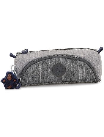 Pennenzak School 2 vakken Kipling Cute Grijs 22 cm - Porte belangrijk aap inbegrepen
