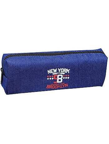Pennenzak school canvas van denim bedrukt New York Brooklyn - CTM