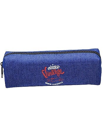 Pennenzak school en denim vintage 20 cm - CTM