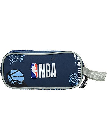 Pennenzak school stof bedrukt nba basket usa 2 vakken met ritssluiting