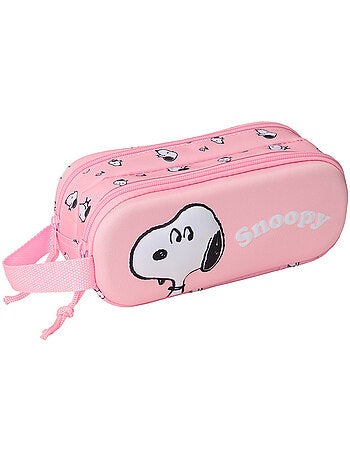 Pennenzak Snoopy hoofd 3D motief Peanuts 2 vakken