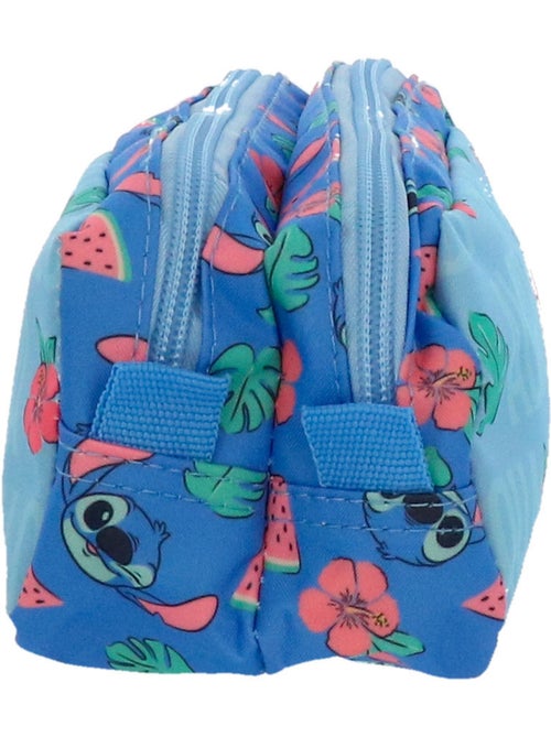 Pennenzak 'Stitch' – Pastèque Hoogwaardig 2 vakken – 23 cm – Lilo & Stitch - Kiabi
