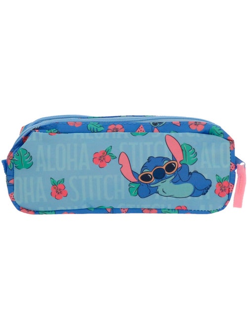 Pennenzak 'Stitch' – Pastèque Hoogwaardig 2 vakken – 23 cm – Lilo & Stitch - Kiabi