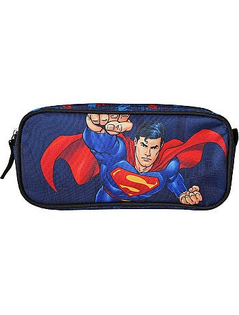 Pennenzak 'Superman' – Rechthoekig 2 vakken – 22 cm