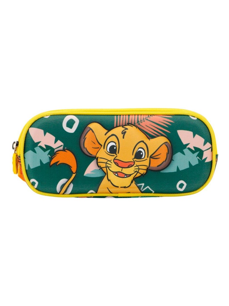 Pennenzak – 'The Lion King' – Simba 3D 22 cm Groen - Kiabi